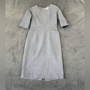 Chic Gray Long Sleeve Women's Dress